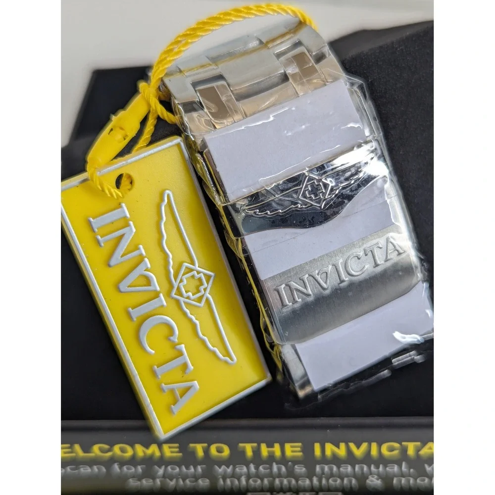 Invicta Pro Diver SCUBA 0071 Mens Chronograph Watch 48mm Silver Steel New
